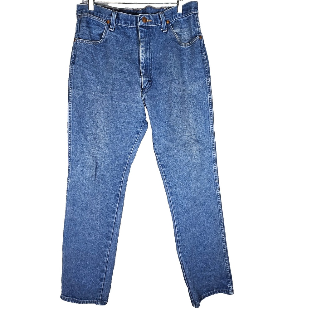 Wrangler Jeans Mens 36x36 Blue Slim Bootcut Medium Wash Denim Cowboy Cut 936DEN